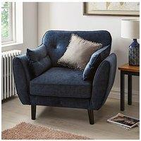 Very Home Paulo Fabric Armchair - Navy - Fsc Certified