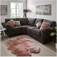 Very Home Ariel Fabric Left Hand Corner Chaise Sofa - Charcoal - Fsc Certified