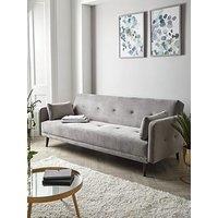 Very Home Cadiz Velvet Sofa Bed - Grey - Fsc Certified