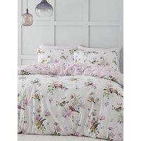 Catherine Lansfield Songbird Duvet Cover Set - Pink