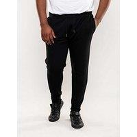 D555 Cuffed Jogger With Side And Back Pockets - Black