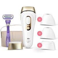 Braun Ipl Silk-Expert Pro 5, At Home Hair Removal Device With Pouch Pl5347 - White/Gold