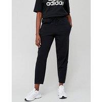 Adidas Women'S Train Essentials Cotton Pants - Black/White