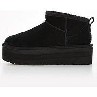 Ugg Classic Ultra Mini Platform Ankle Boots - Black