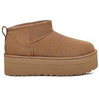 Ugg Classic Ultra Mini Platform Ankle Boots - Chestnut