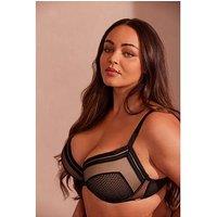 Gossard Contradiction Padded Plunge Bra - Black/Silver