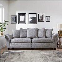 Very Home Dury Chunky Weave 4 Seater Scatterback Sofa - Fsc Certified