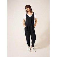 White Stuff Selina Jersey Jumpsuit-Black