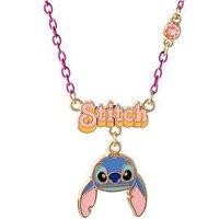 Disney Lilo & Stitch Pink, Purple And Blue Enamel Costume Necklace Nh00925Yrpl-16