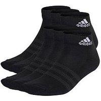 Adidas Sportswear Cushioned Ankle Socks 6 Pairs - Black/White