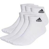 Adidas Sportswear Cushioned Ankle Socks 6 Pairs - White/Black