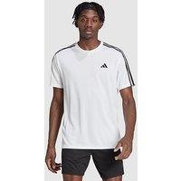 Adidas Performance Train Essentials 3-Stripes Training T-Shirt - White