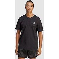 Adidas Sportswear Mens Essentials Short Sleeve T-Shirt - Black
