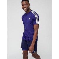 Adidas Performance Train Essentials 3-Stripes Training T-Shirt - Navy