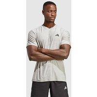 Adidas Performance Train Essentials Stretch Training T-Shirt - Medium Grey Heather