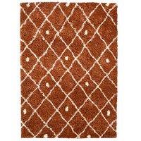 The Very Collection Snug Diamonds Rug - Terracotta