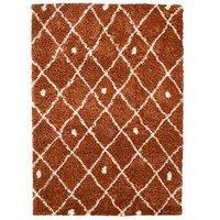 Very Home Snug Diamonds Rug - Terracotta