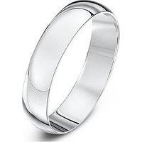 Love Gold 9Ct White Gold Personalised Band Ring 4M