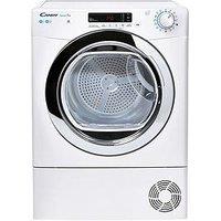 Candy Csoec9Dcg 9Kg Freestanding Condenser Tumble Dryer, Sensor Dry, Wifi Connectivity - White With Chrome Door