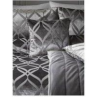 Soiree Belfort Jacquard Filled Cushion - Grey