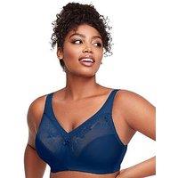 Glamorise Magiclift Non Wire Minimizer Bra - Blue