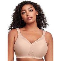 Glamorise Magiclift Non Wire Seamless Support Tshirt Bra - Caf&Eacute; Beige