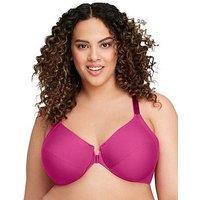 Glamorise Front Close Smoothing Underwire Bra - Berry