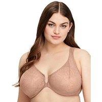 Glamorise Wonderwire Front Close Stretch Lace Bra