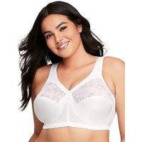 Glamorise Magiclift Non Wire Original Support Bra - White