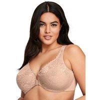 Glamorise Wonderwire Front Close Stretch Lace Bra