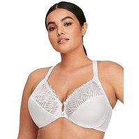 Glamorise Front Close T-Back Wonder Wire Bra - White
