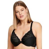 Glamorise Front Close T-Back Wonder Wire Bra - Black