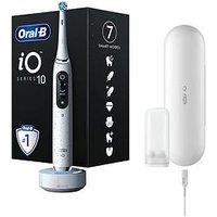 Oral-B Io10 Stardust White Electric Toothbrush + Charging Travel Case