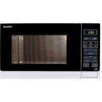 Sharp R372Wm 25 Litre 900W Solo Microwave - White