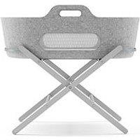 Snuz Snuzbaskit Moses Basket & Grey Stand Set - Light Grey