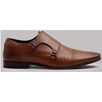 Burton Menswear London Burton Leather Monk Shoes