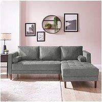 Very Home New Orleans 3 Seater Right Hand Chaise Sofa - Grey