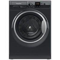 Hotpoint Nswm864Cbsukn 8Kg Load, 1600Rpm Spin Washing Machine - Black