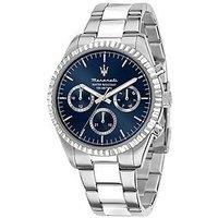 Maserati Competizione 43 Mult 43Mm Blu Dial Mens Watch Stainless Steel