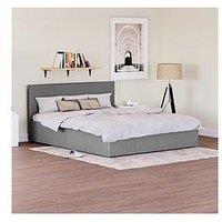 Vida Designs Hurley Small Double Ottoman Faux Leather Bed