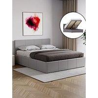 Vida Designs Hurley Ottoman Faux Leather Bed Frame