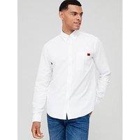 Hugo Evito Slim Fit Long Sleeve Shirt - White