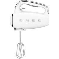 Smeg Hmf01 Retro Style Hand Mixer With Turbo Function, 250W - White