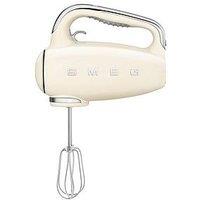 Smeg Hmf01 Retro Style Hand Mixer With Turbo Function, 250W - Cream