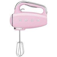 Smeg Hmf01 Retro Style Hand Mixer With Turbo Function, 250W - Pastel Pink