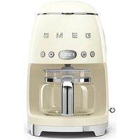 Smeg Dcf02 50&Rsquo;S Retro Style Drip Coffee Machine, Auto-Start Mode, Reuseable Filter, Digita