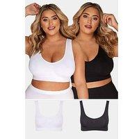 Yours 2Pk Seamless Unpadded Bra Multi
