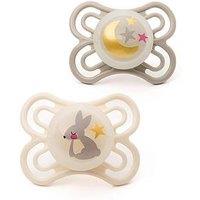 Mam Perfect Night 0-6M Soother 2Pk - Unisex