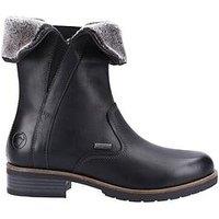 Cotswold Dursley black ladies waterproof memory foam warm fur lined ankle boots