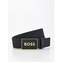 Boss Icon Plaque Belt - Black